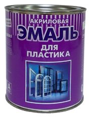 Акриловая краска для ПВХ-профиля Пластиковые окна черного цвета